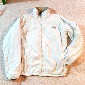 White Northface coat